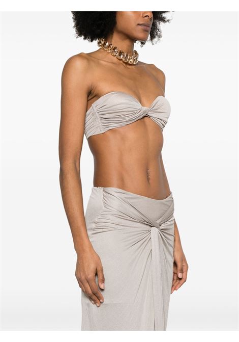 Pearl grey twist-detail bralette Giuseppe di Morabito - woman GIUSEPPE DI MORABITO | 04SSTO3040441291